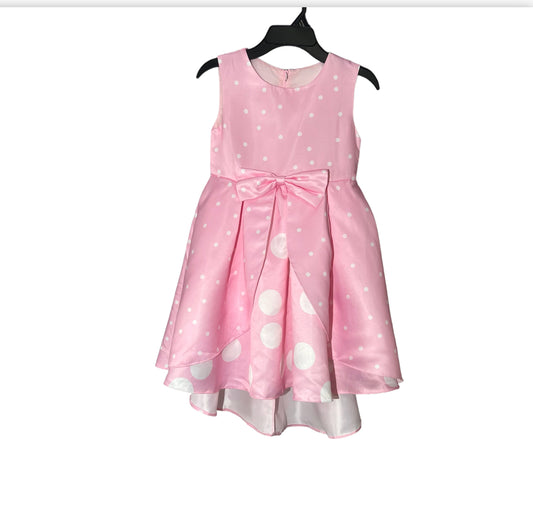 Pink sleeveless party dress size 6