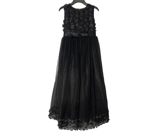 Black sleeveless party dress size 12 girls