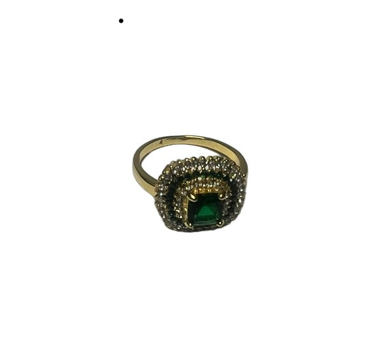 Green Rhinestone Ring