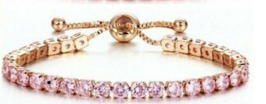 Pink Rhinestone Bracelet